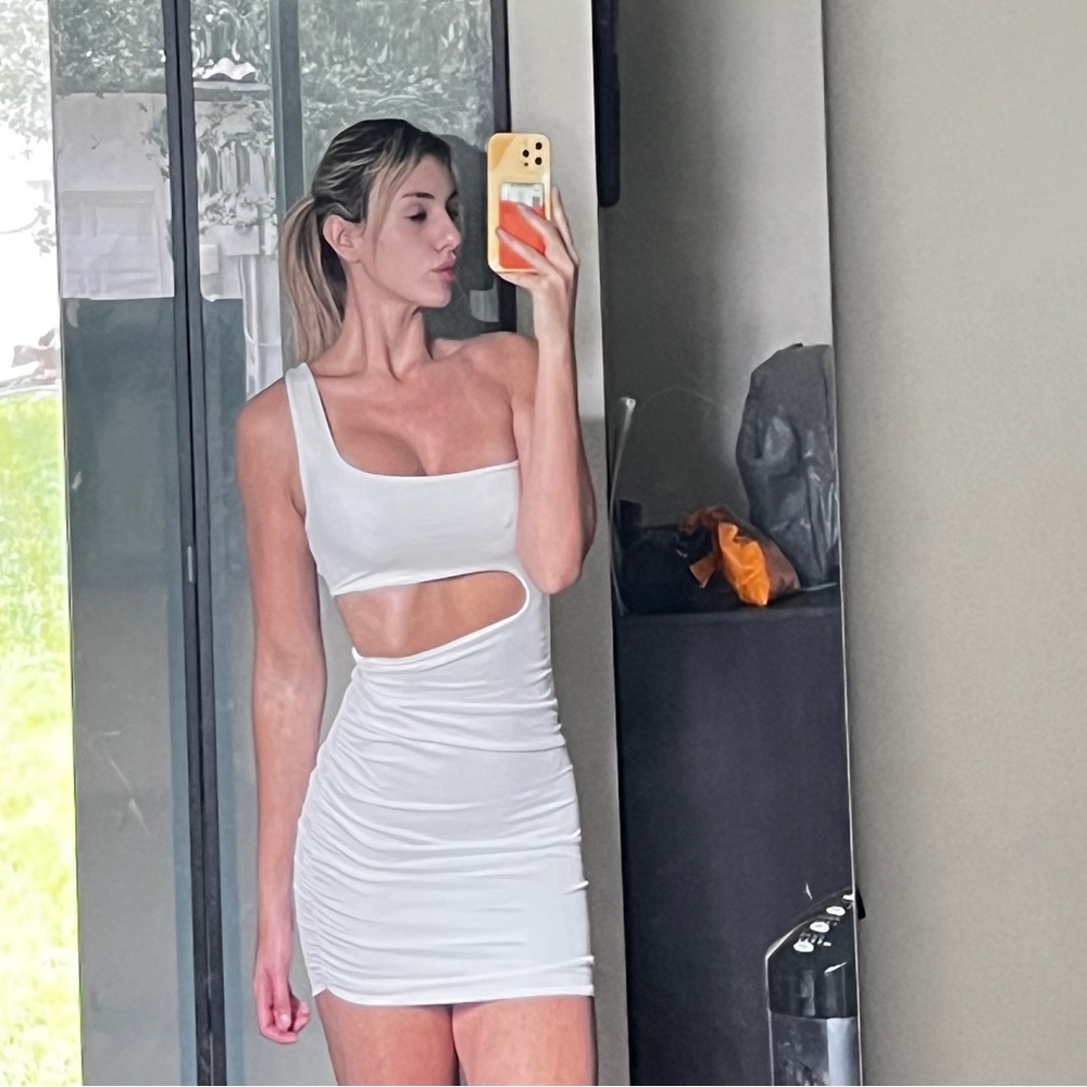 SHEIN White cutout dress